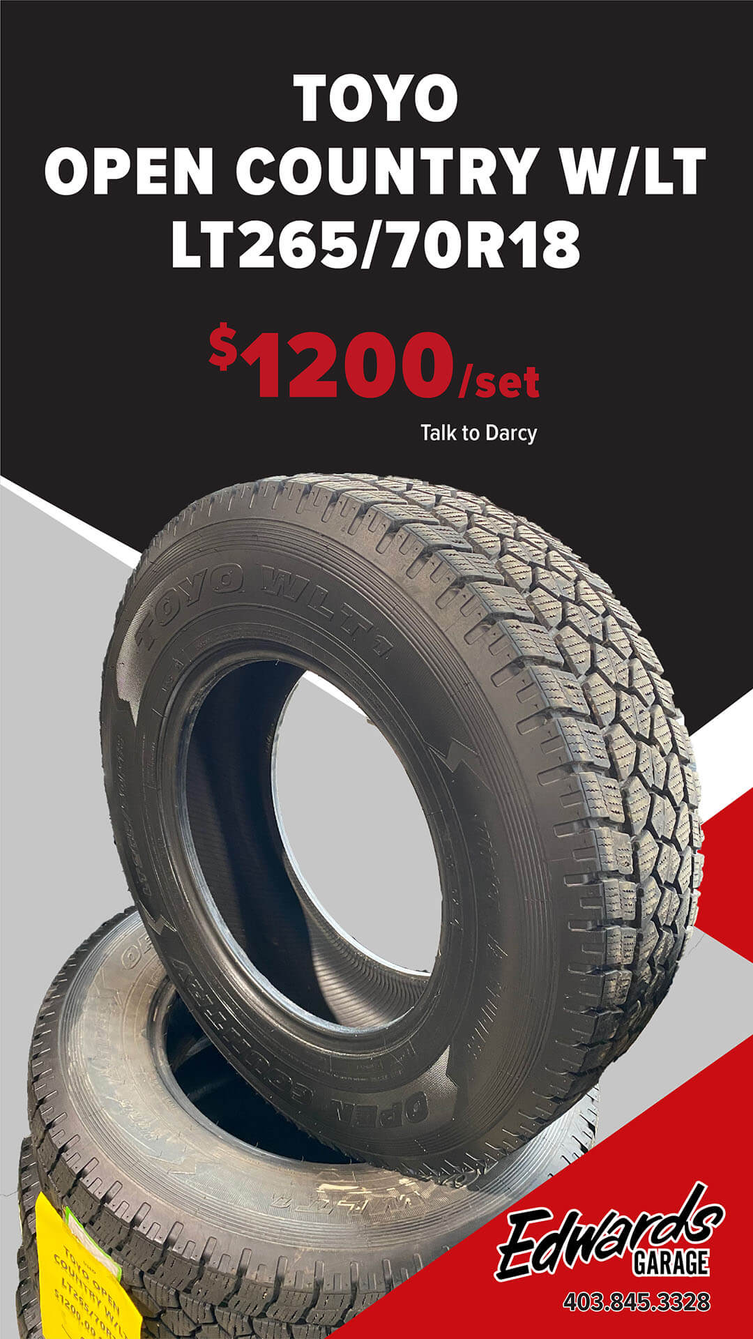 Set of Tires - Toyo W/LT