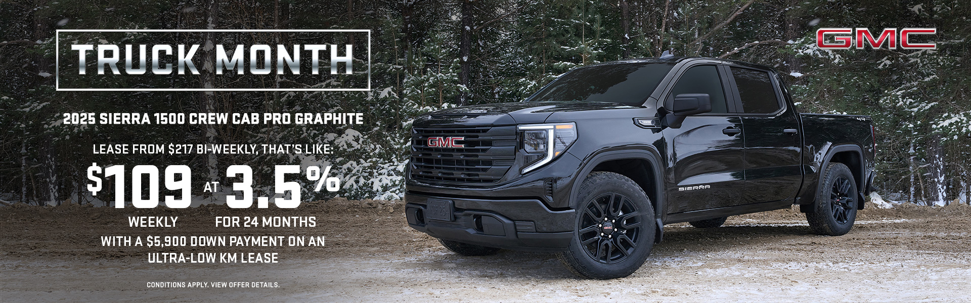 2025 Sierra 1500 Lease offer