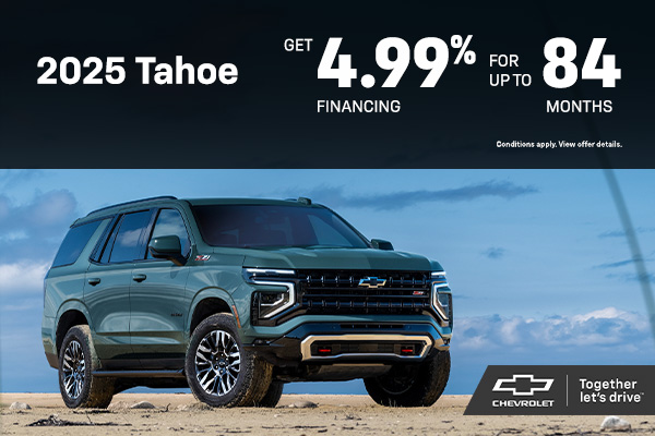 2025 Tahoe APR offer