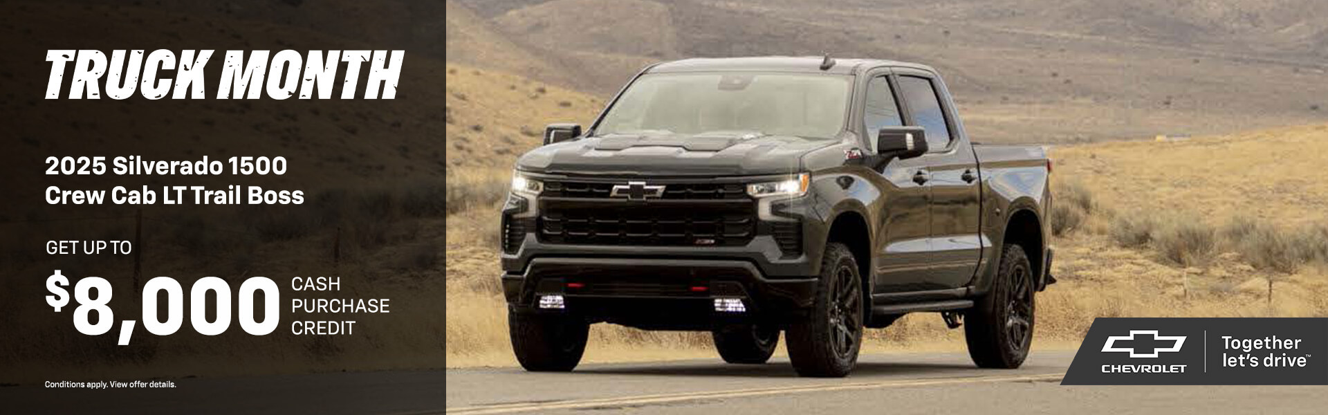 2025 Silverado Trailboss offer