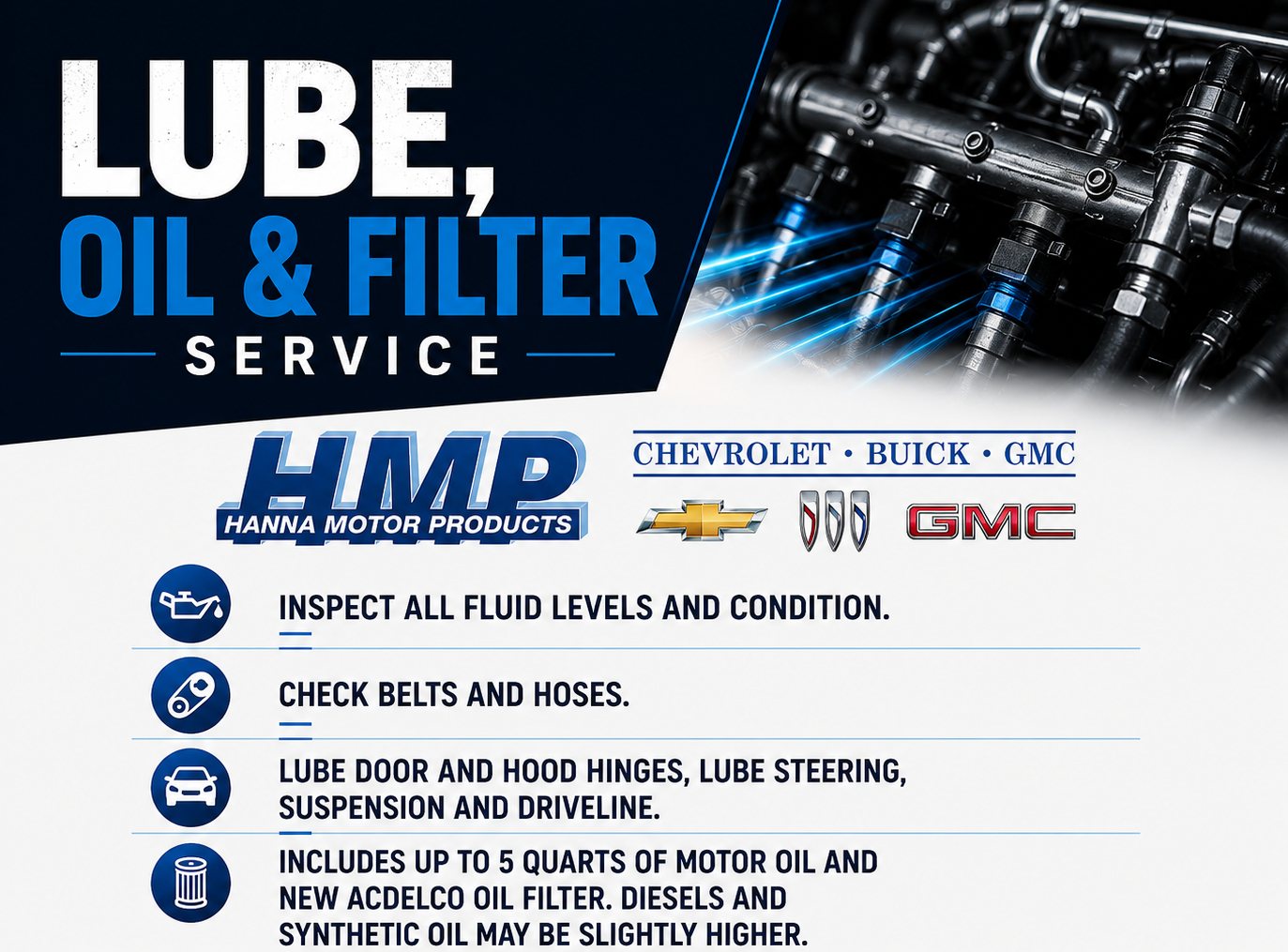 LUBE, OIL & FILTER