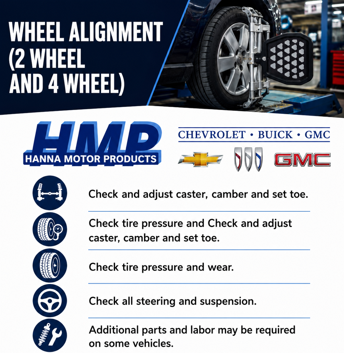 WHEEL ALIGNMENT (2 WHEEL AND 4 WHEEL)