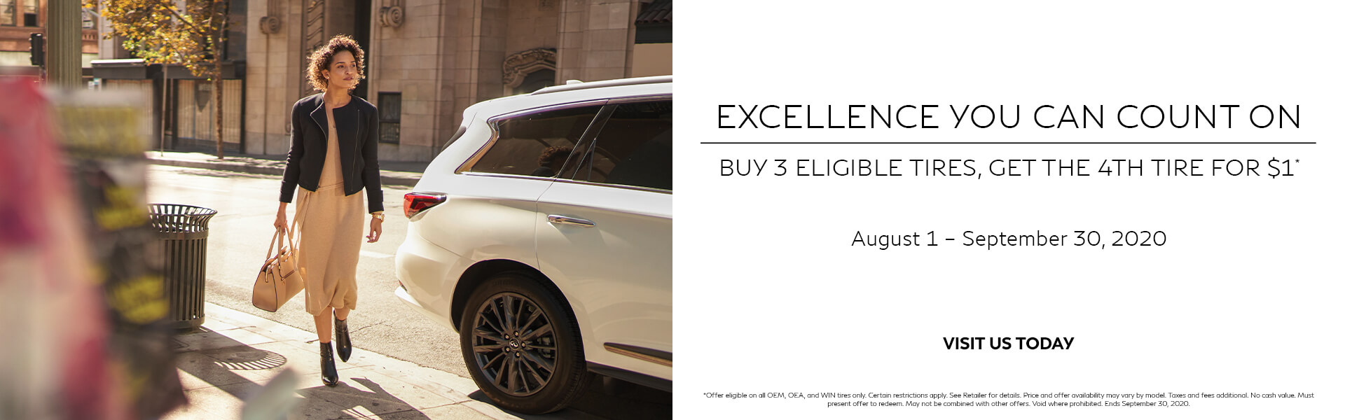 BUY 3 ELIGIBLE TIRES, GET THE 4TH TIRE FOR $1