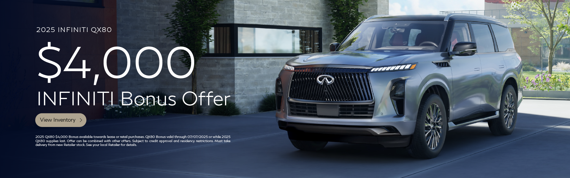 SD 2025 INFINITI QX80 Bonus