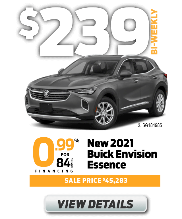 New 2021 BUICK Envision Essence - $45,283 | $239 BI-WEEKLY @ 0% FOR 84 MONTHS - TAP FOR MORE INFO