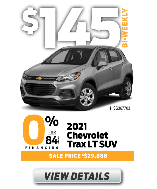 2021 Chevrolet Trax LT SUV - $29,888 | $145 BI-WEEKLY @ 0% FOR 84 MONTHS - TAP FOR MORE INFO