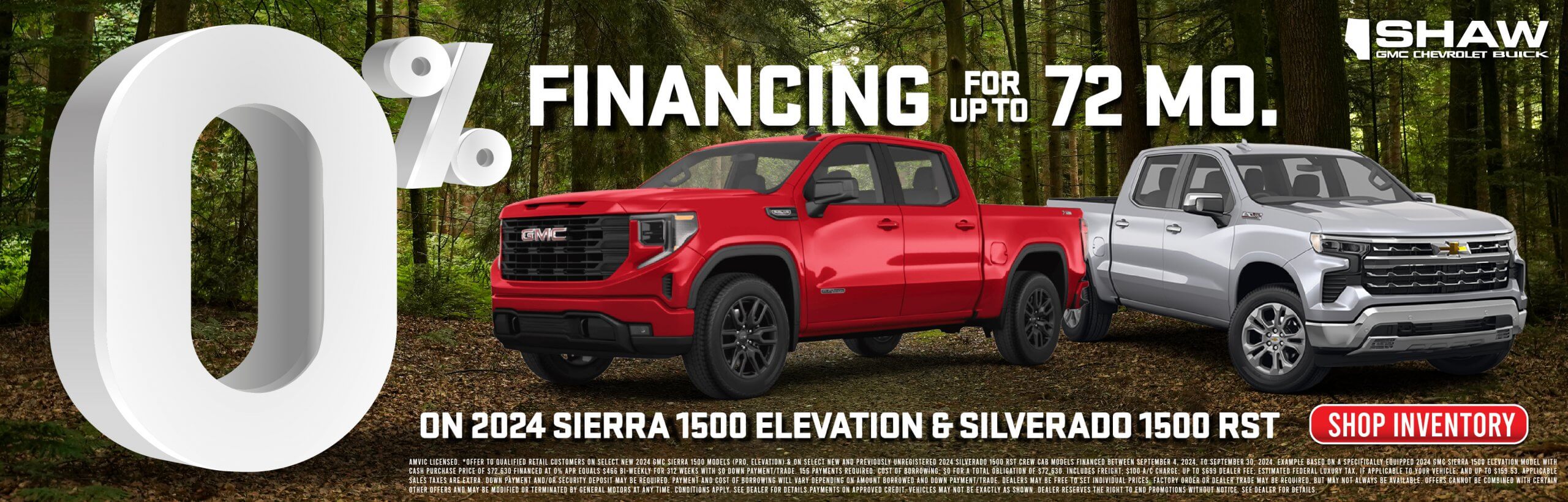 Zero Percent Financing On 2024 Silverado & Sierra