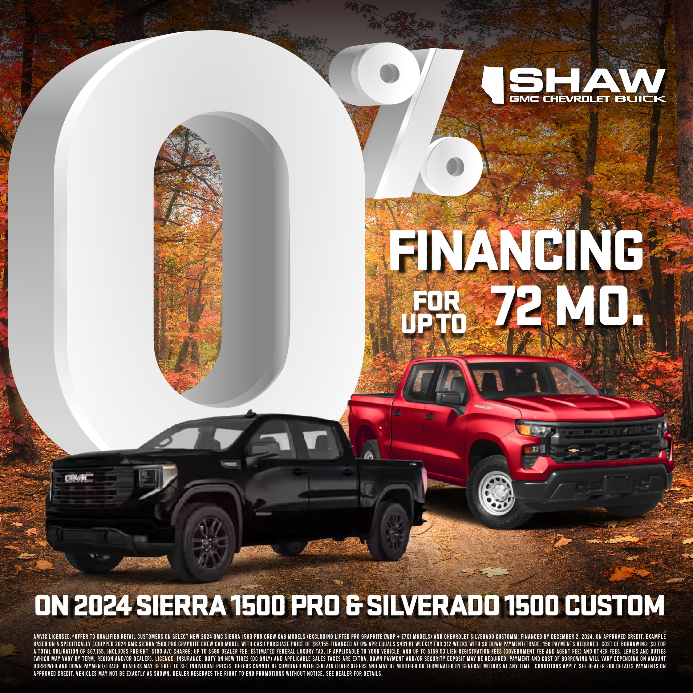 Zero Percent Financing On 2024 Silverado & Sierra