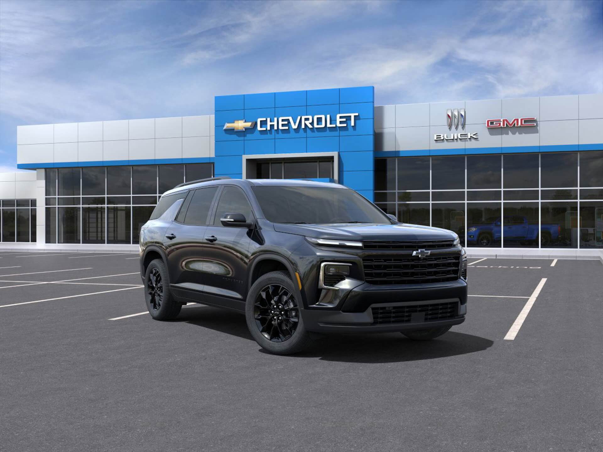 3/4 view of the Chevrolet Traverse, available at Shaw GMC