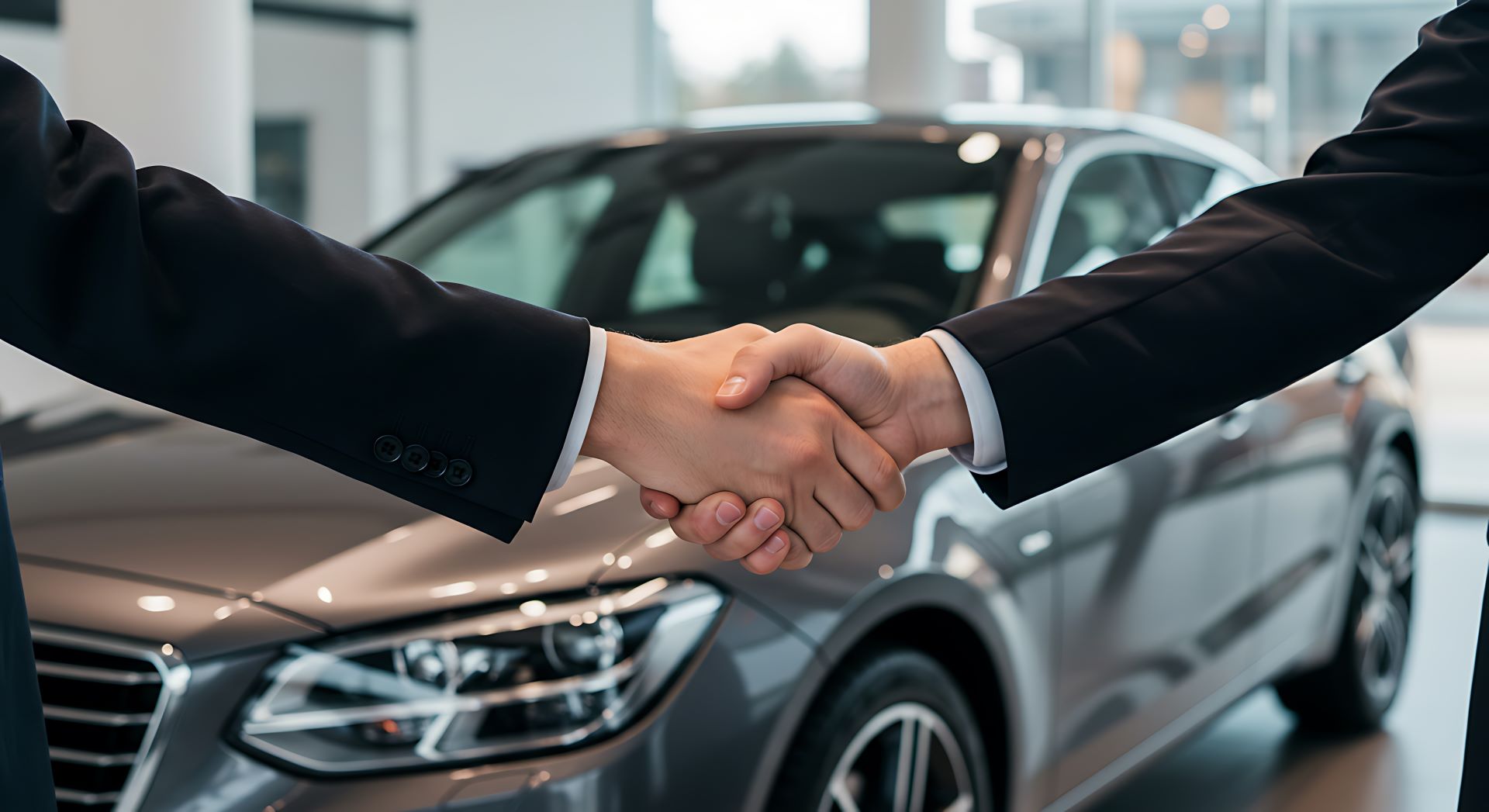 New Car Dealership Handshake Seal of Approval Stock Photo | Adobe Stock