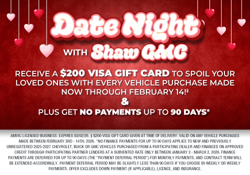 Date Night with Shaw GMC Date Night with Shaw GMC