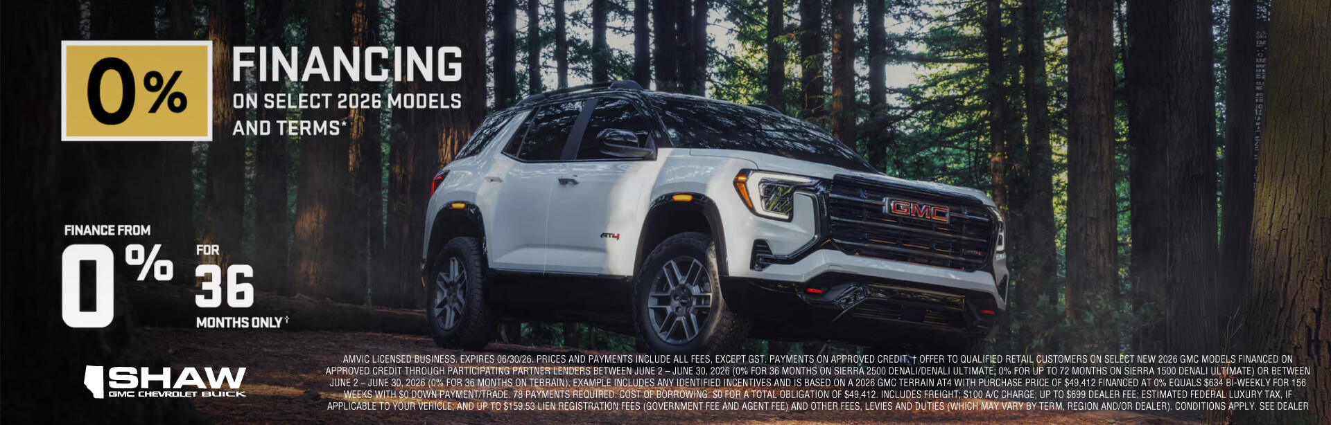 0% FINANCING