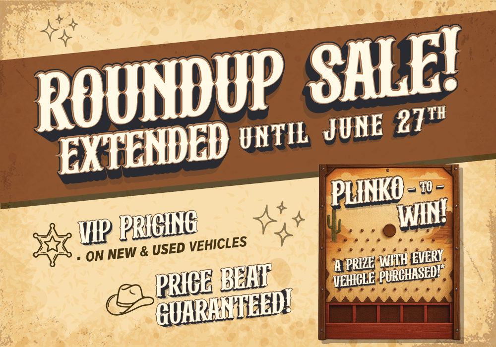 The Two Day Roundup Sale! Spin to Win