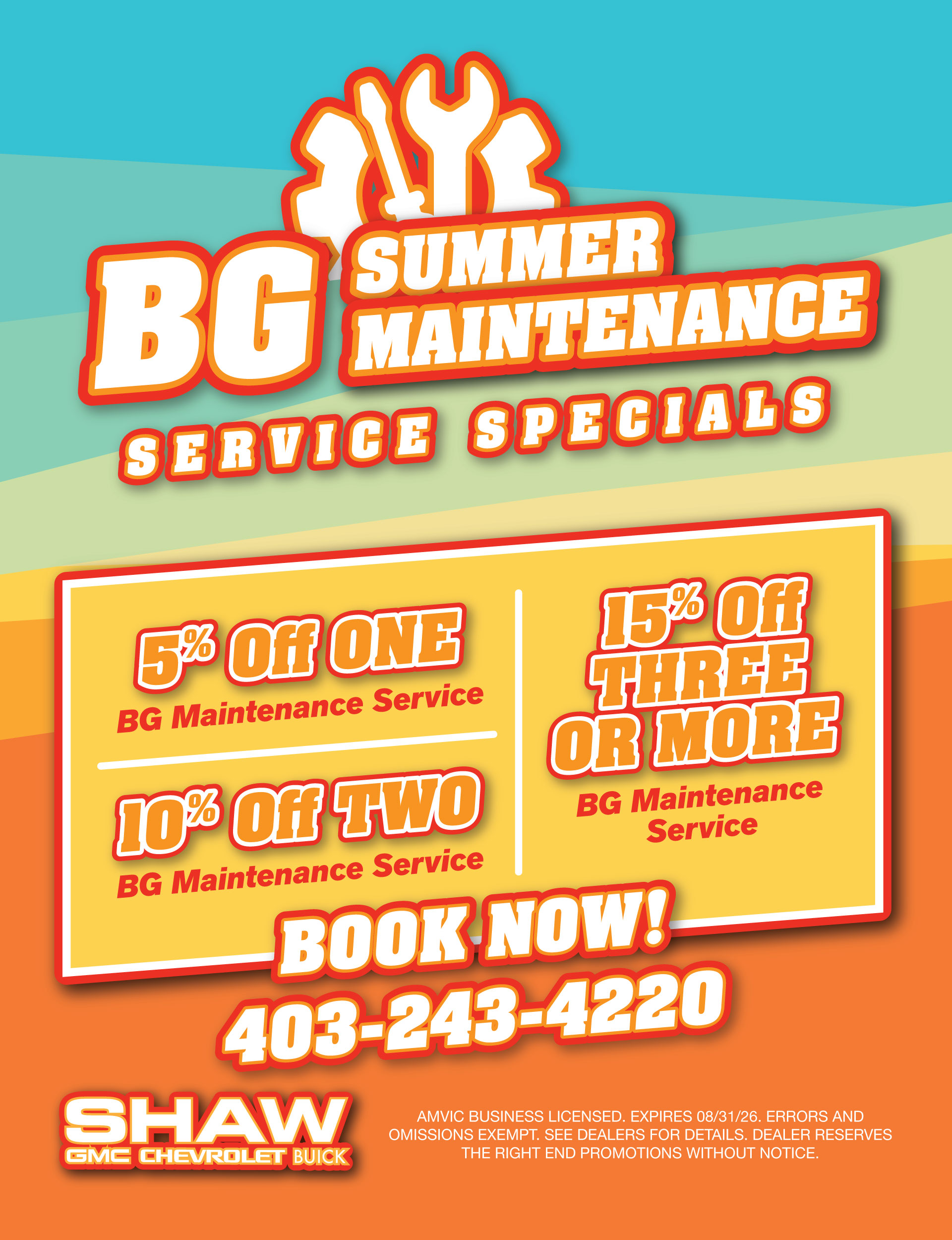 BG Summer Maintenance Service Special