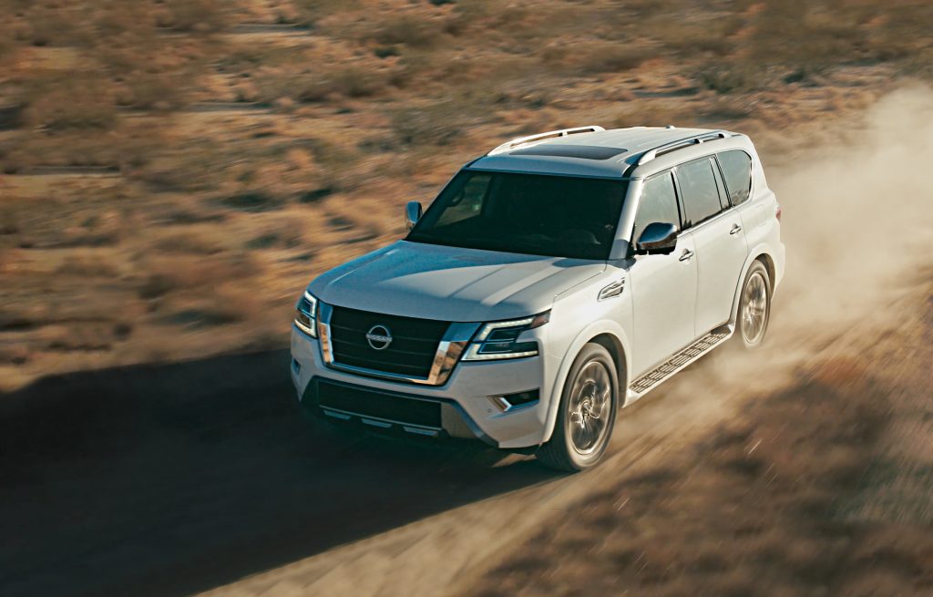 2024 Nissan Armada white, white suv, 2024 suv