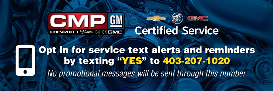 Opt in for service text alerts and reminders by texting 'Yes' to 403-207-1020
