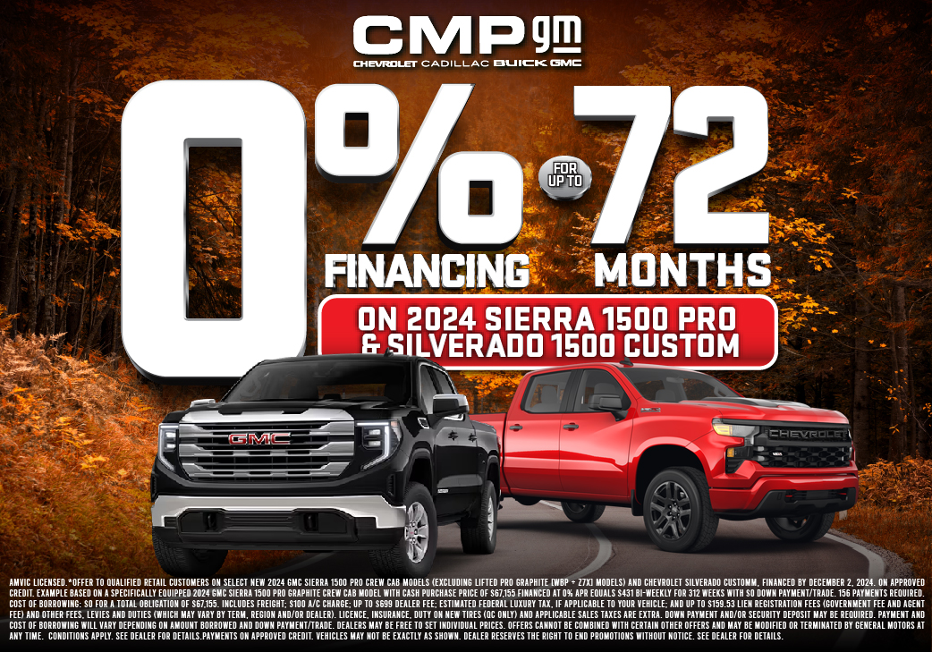 Zero Percent Financing On 2024 Silverado & Sierra