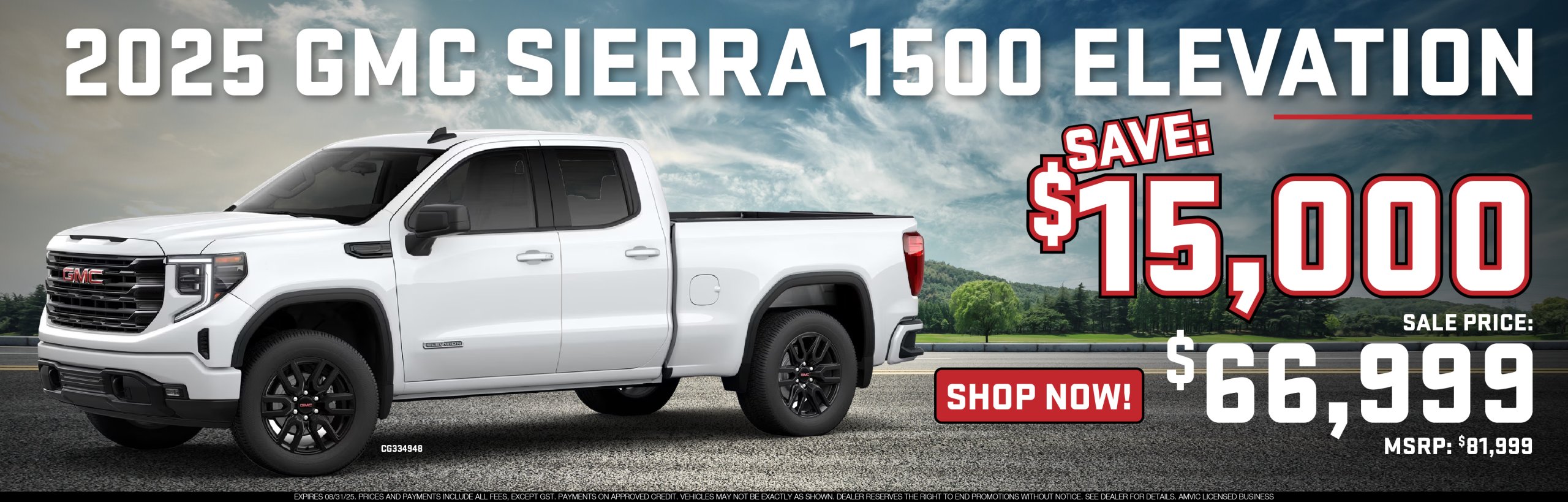 2025 Sierra 1500 offer