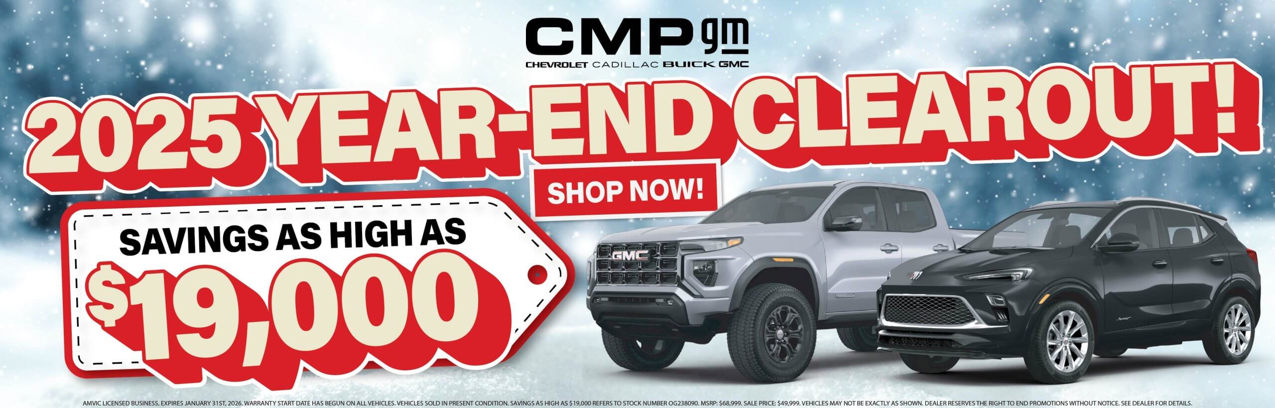 2025 Year End Clearout - Savings as High as $19,000