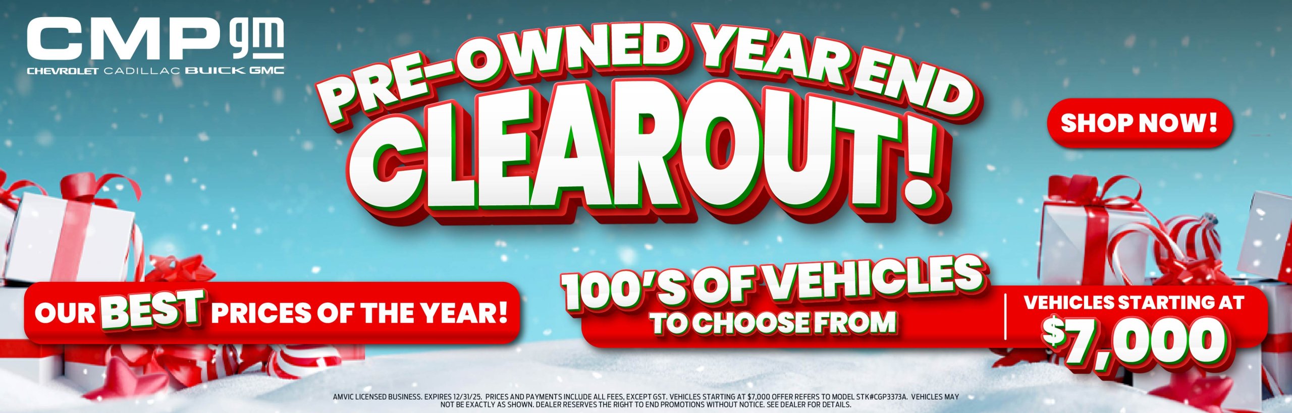 Pre-Owned Year End Clearout