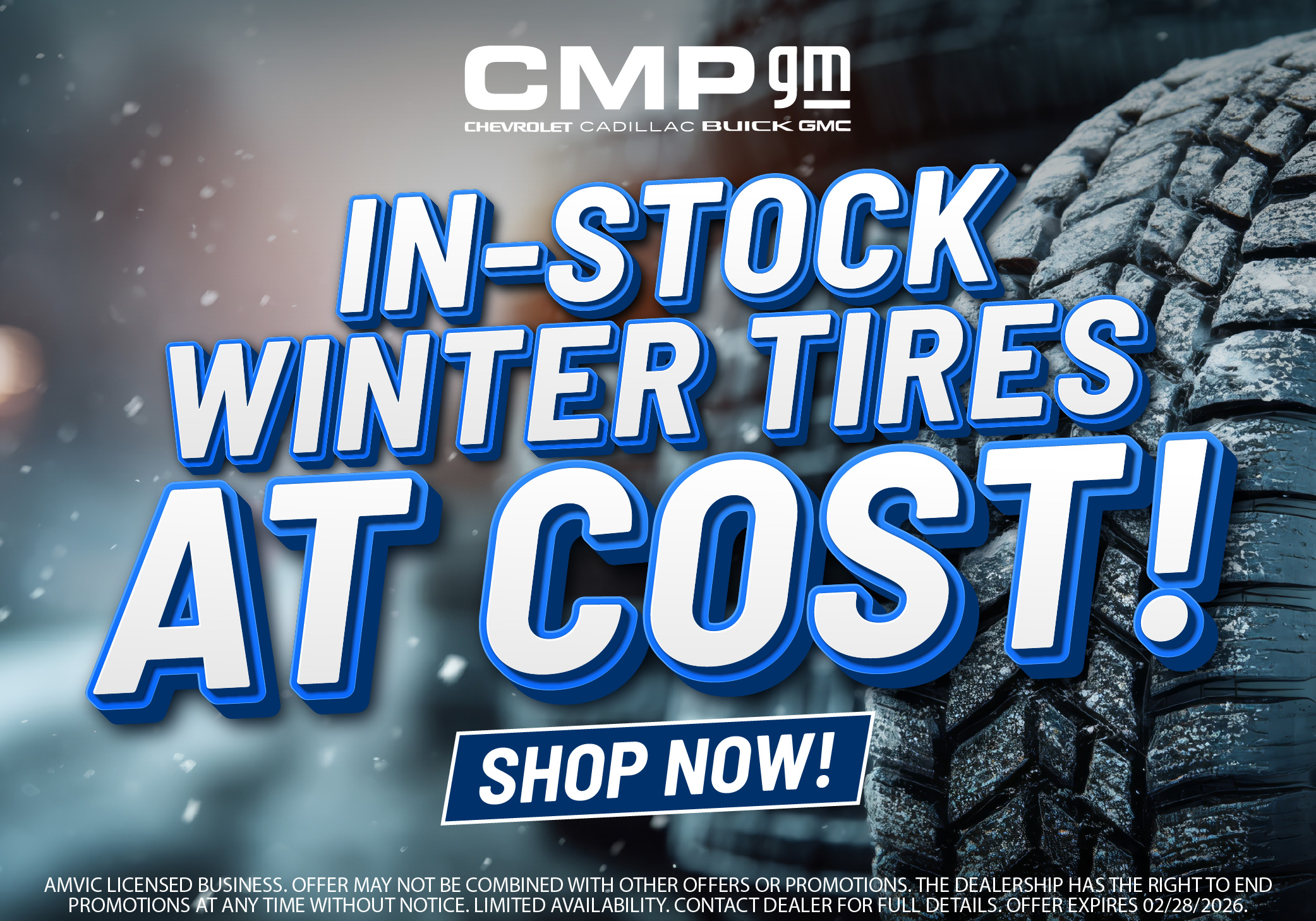 Instock Winter Tires at Cost