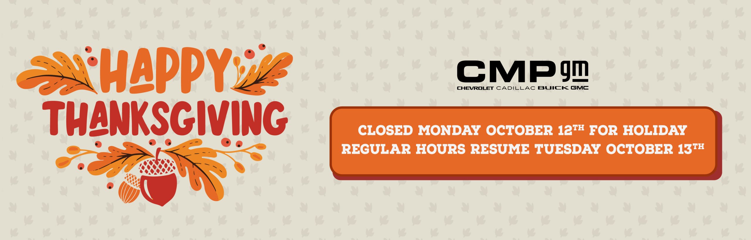 Thanksgiving Closure