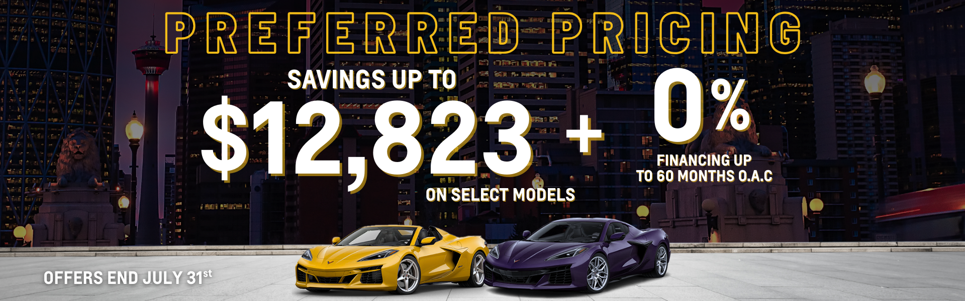 Corvette Preferred Pricing