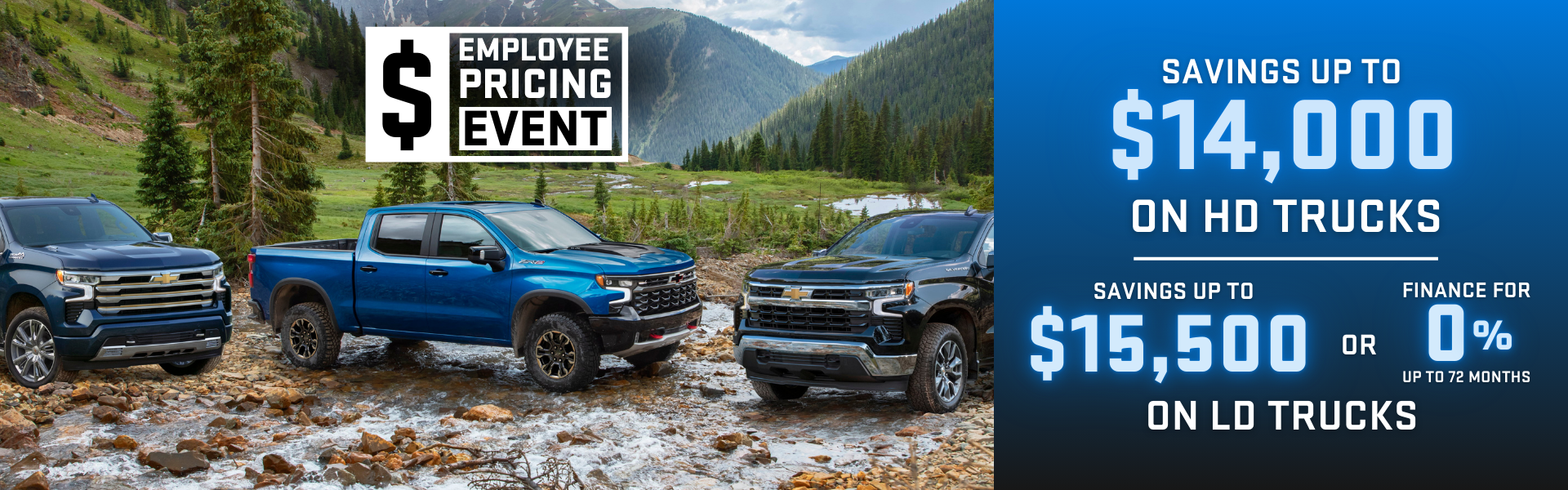 Employee Pricing Trucks