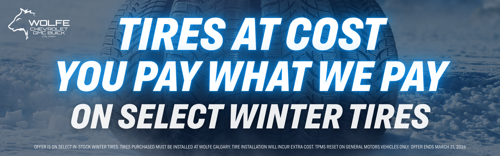 Select Winter Tires At Cost