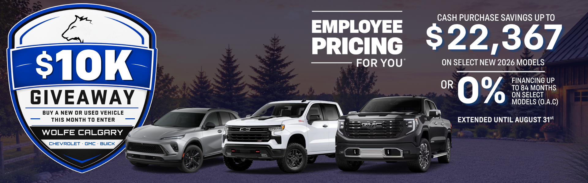 Wolfe Calgary $10,000 Giveaway
