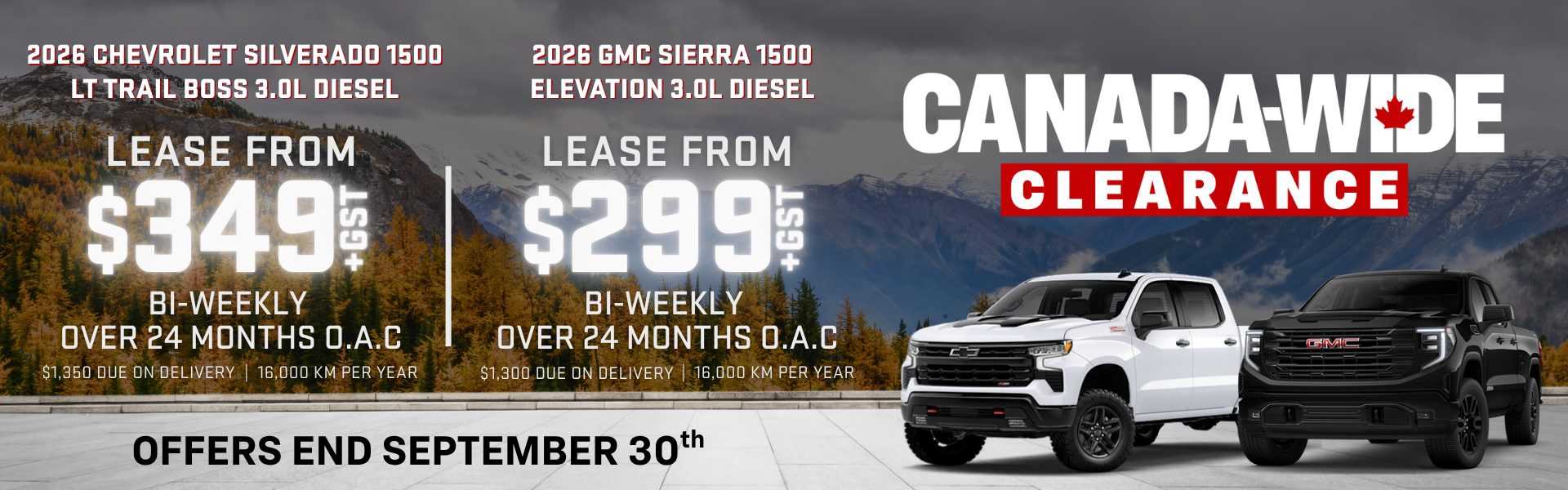 Sierra Silverado Lease Offer