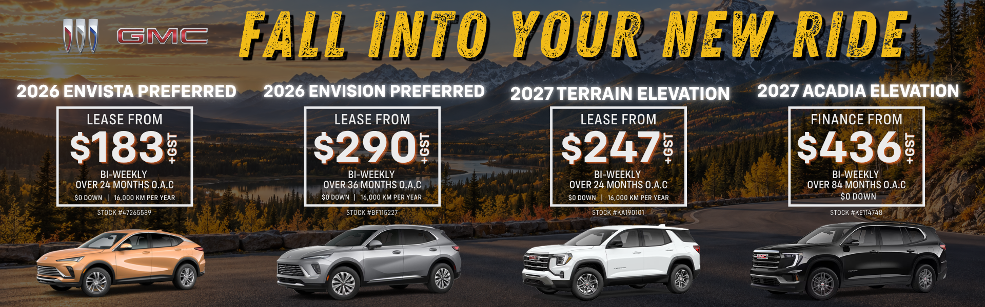 Fall Into Your New Ride