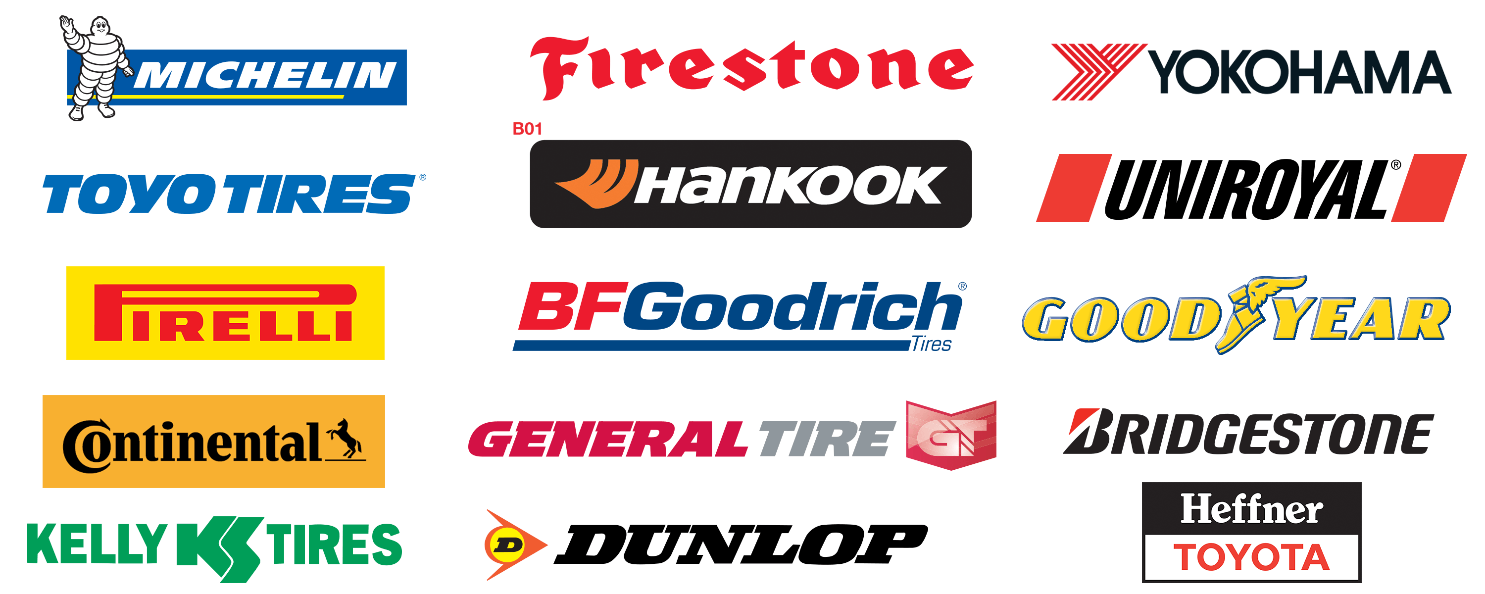 Tire brands that start with k