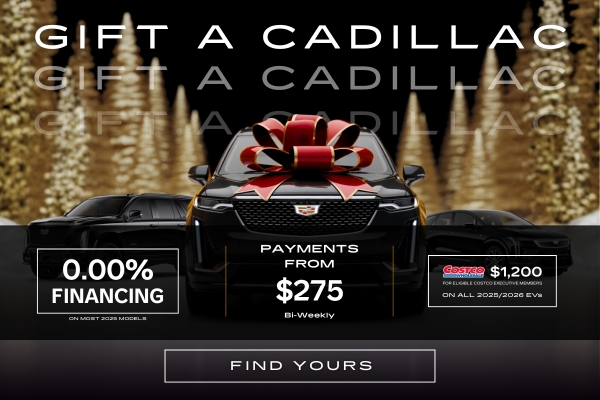 Gift a Cadillac Main Banner Gift a Cadillac homepage banner - Desktop