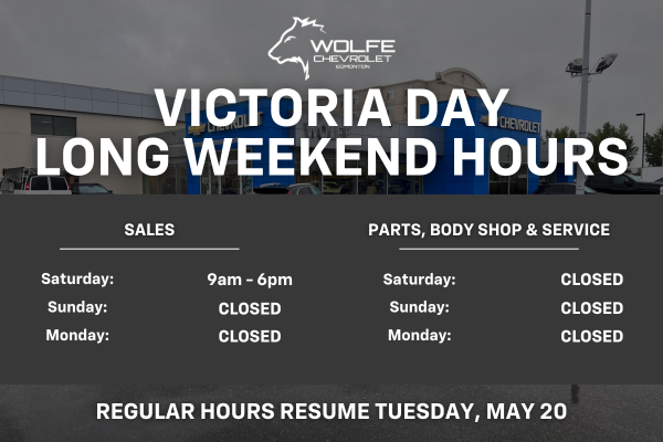 Wolfe CHEV Edmonton - Holiday Hours DESKTOP