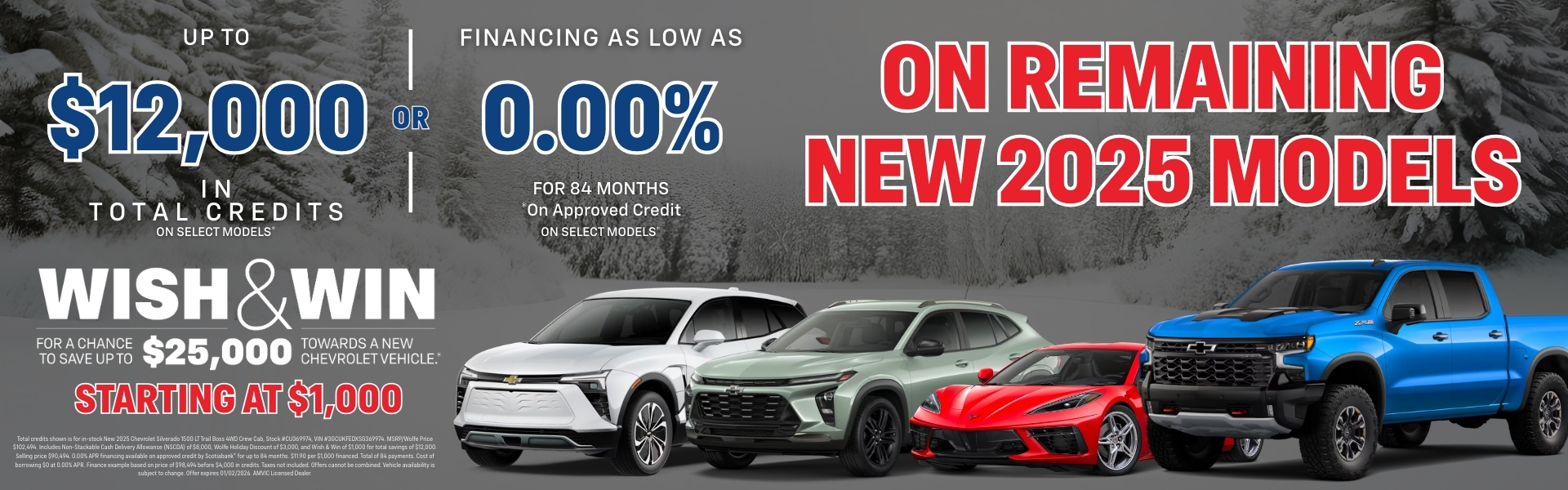 2025 CLEAROUT, UPDATED $1000 WISH AND WIN