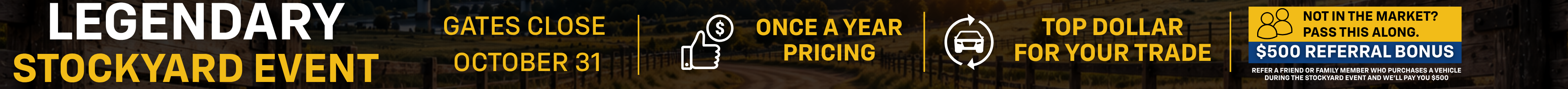 Generic Stockyard Event Banner