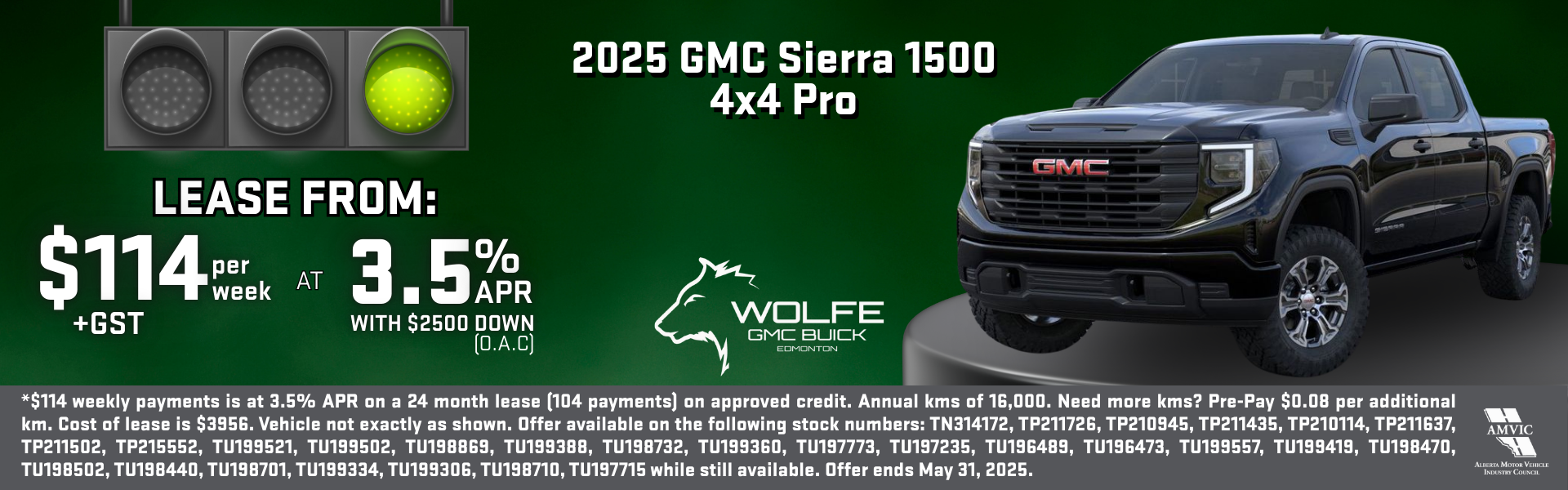 2025 GMC Sierra Pro Lease