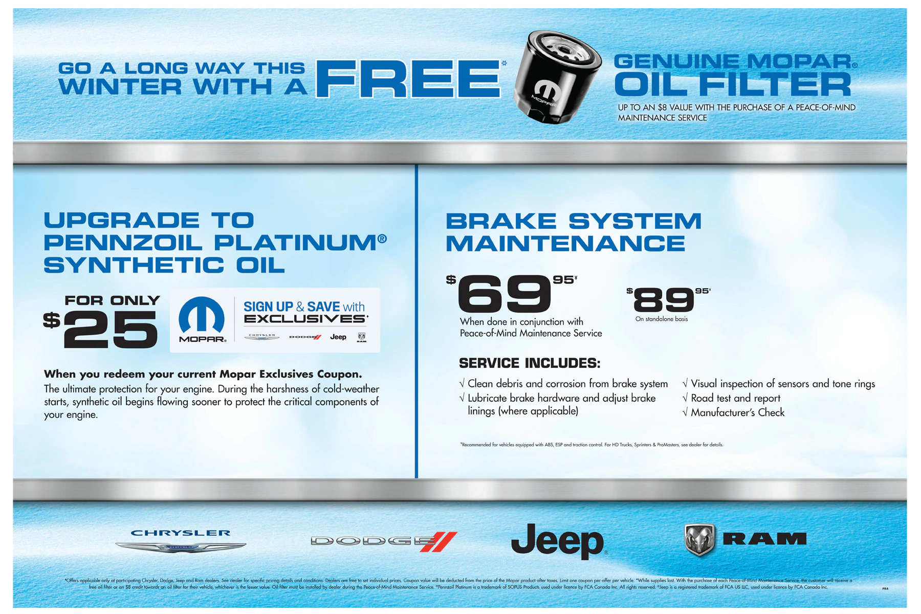 Genuine Mopar Oil Filter