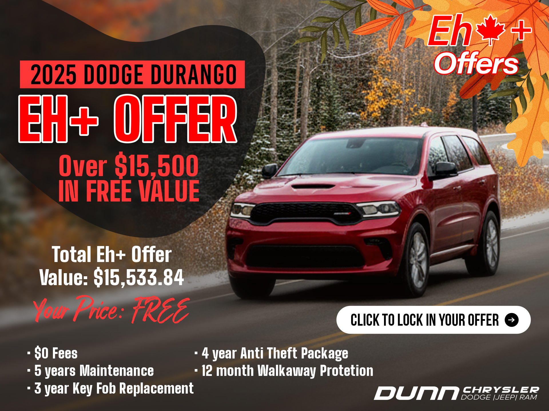 2025 Dodge Durango eh Plus offer