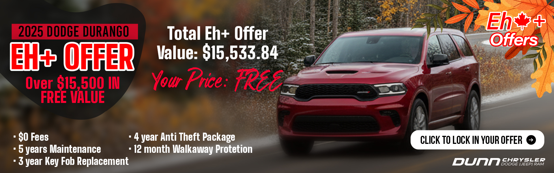 2025 Dodge Durango eh Plus offer