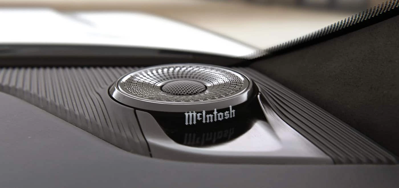 McIntosh premium audio speaker on the 2026 Jeep Grand Cherokee dashboard