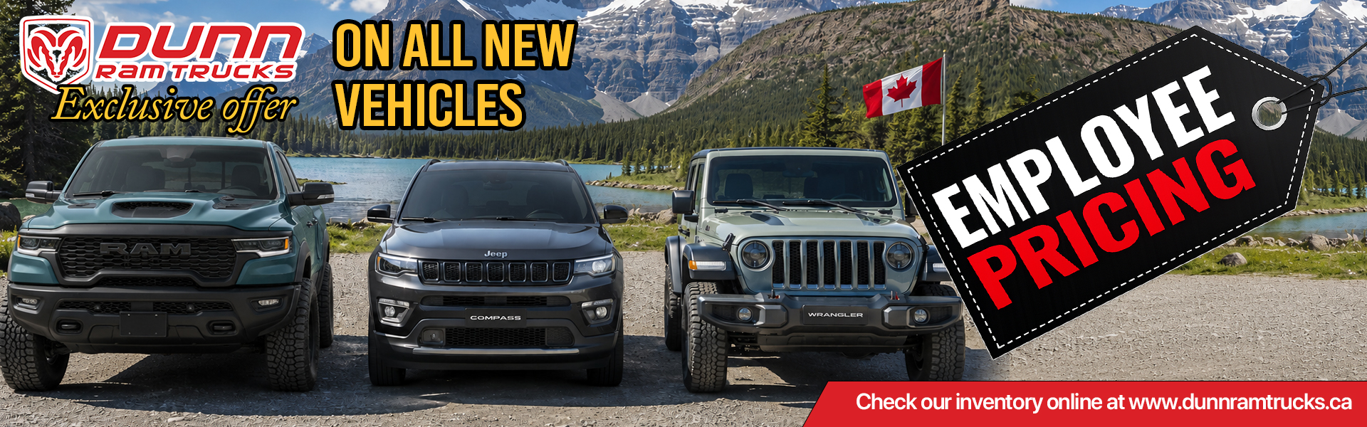employee pricing on new Chrysler Dodge Jeep Ram