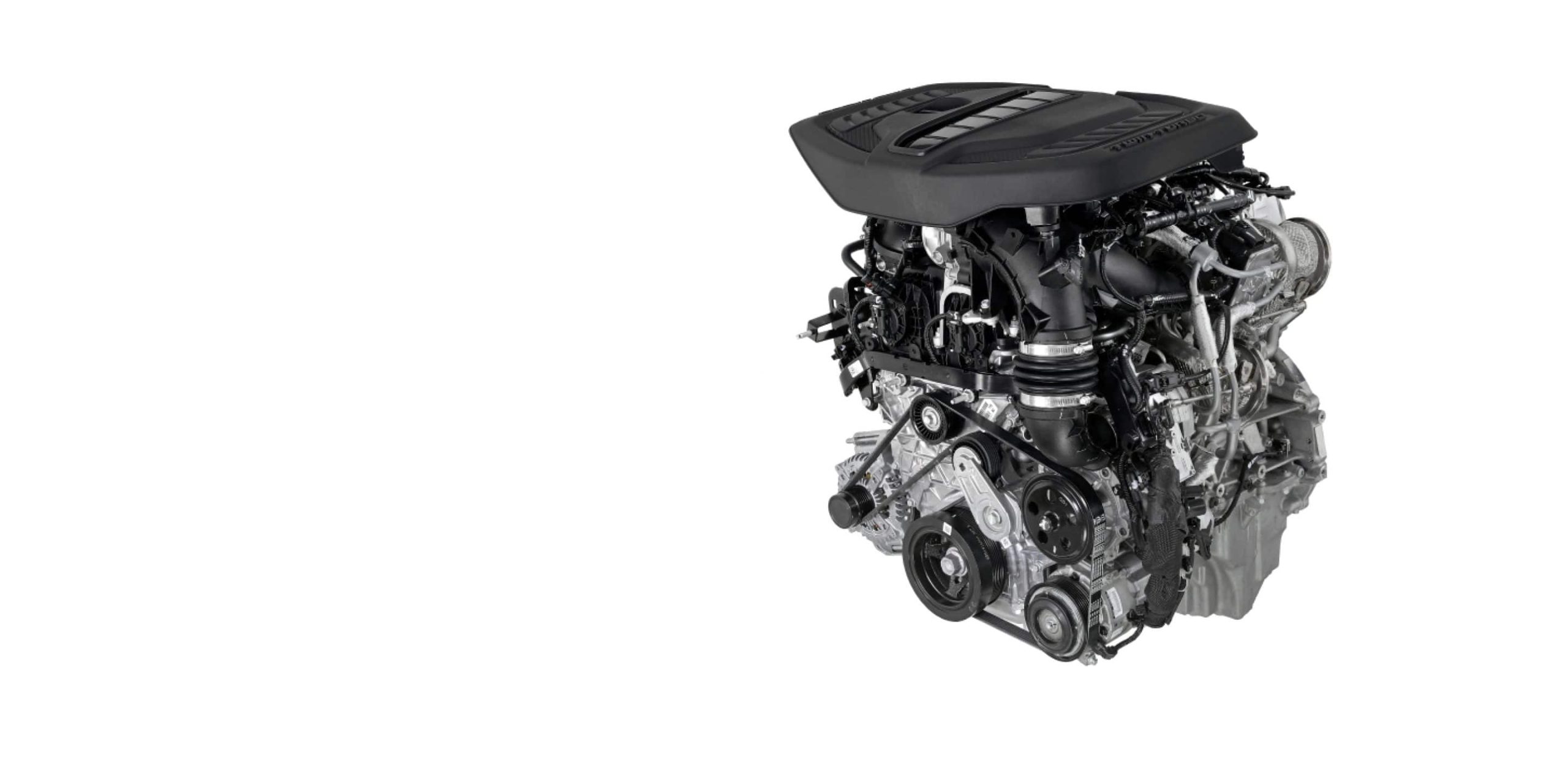 Ram 1500 Hurricane twin turbo inline six engine studio view