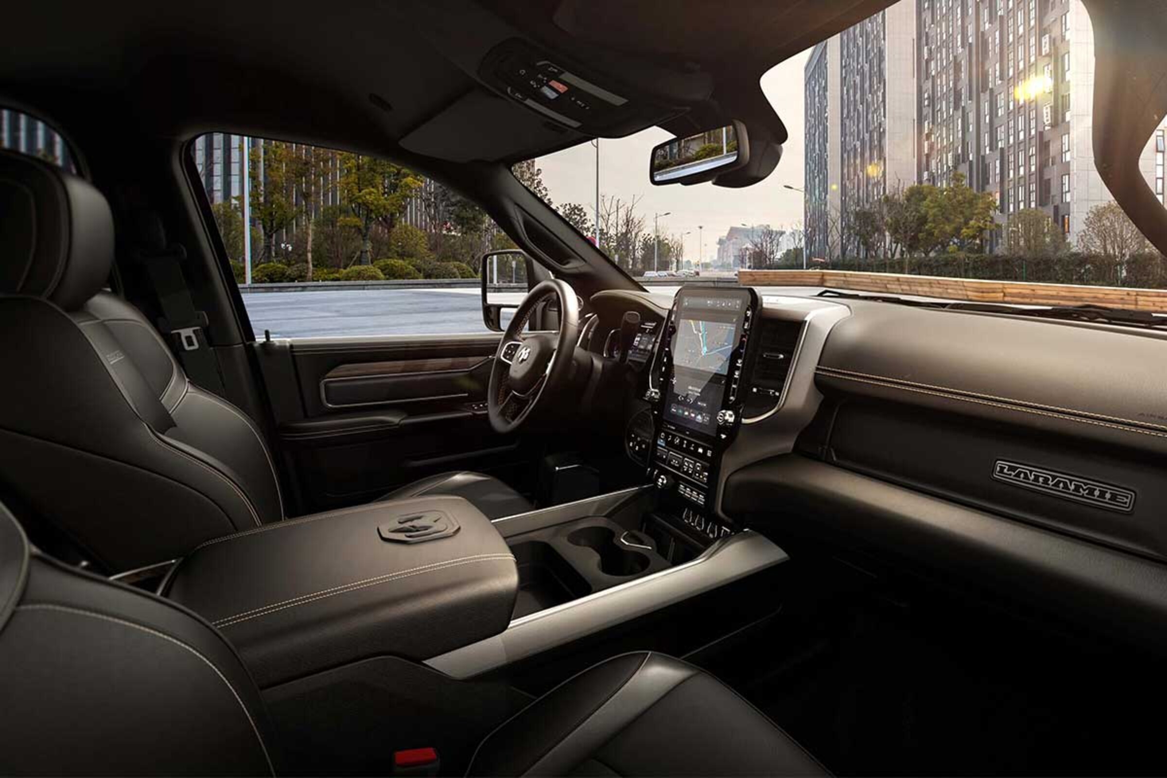 2027 Ram 3500 Laramie interior with the Laramie dash badge, Ram Canada image