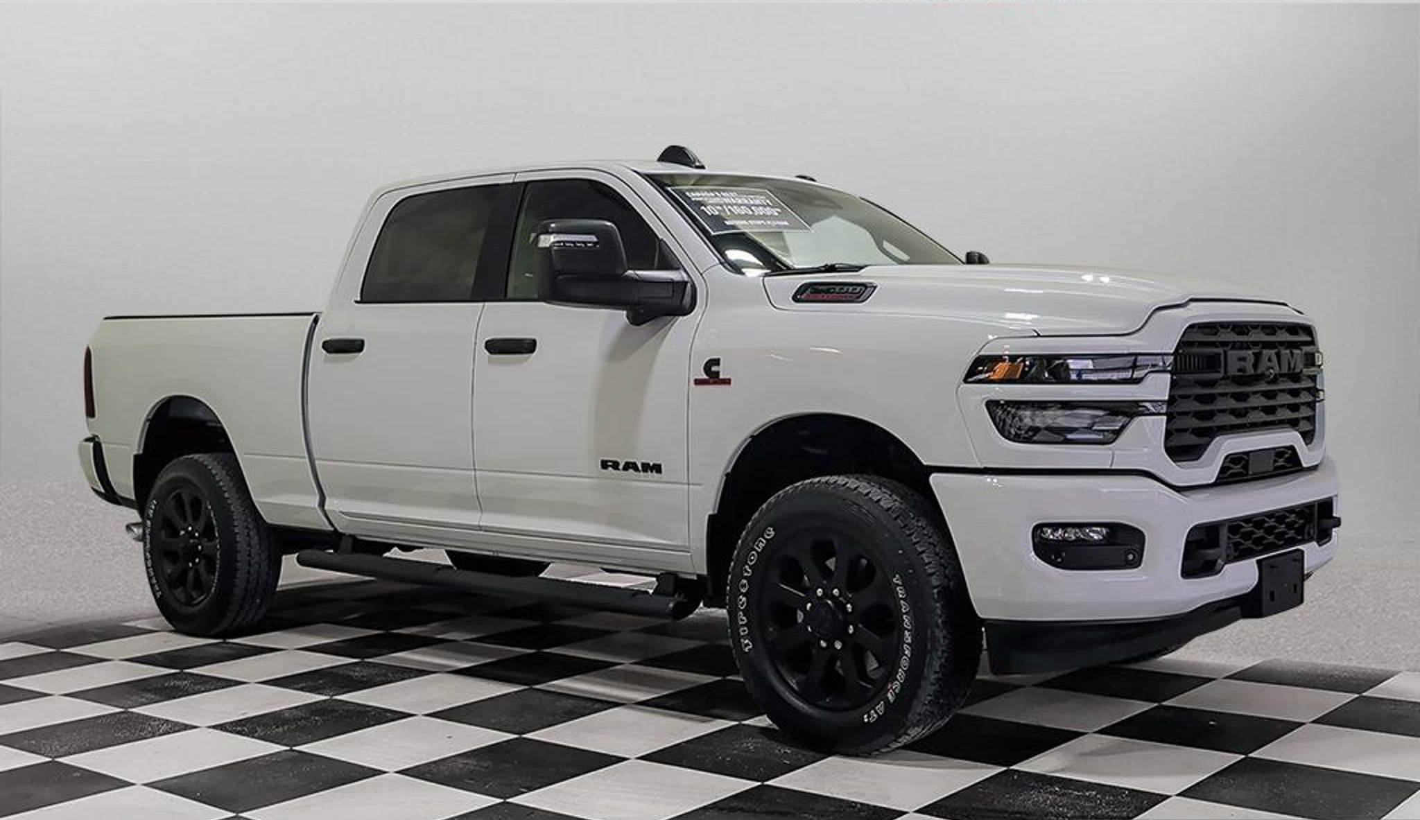 Ram 2500 Heavy Duty Big Horn pickup with the Cummins diesel, front three quarter view