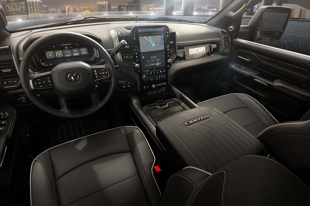 2027 Ram 2500 Limited interior with the Limited console badge, Ram Canada image