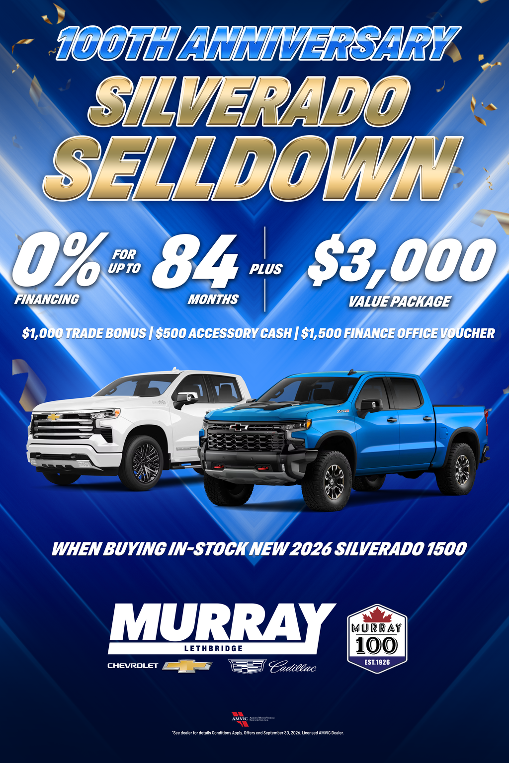 September Silverado Selldown