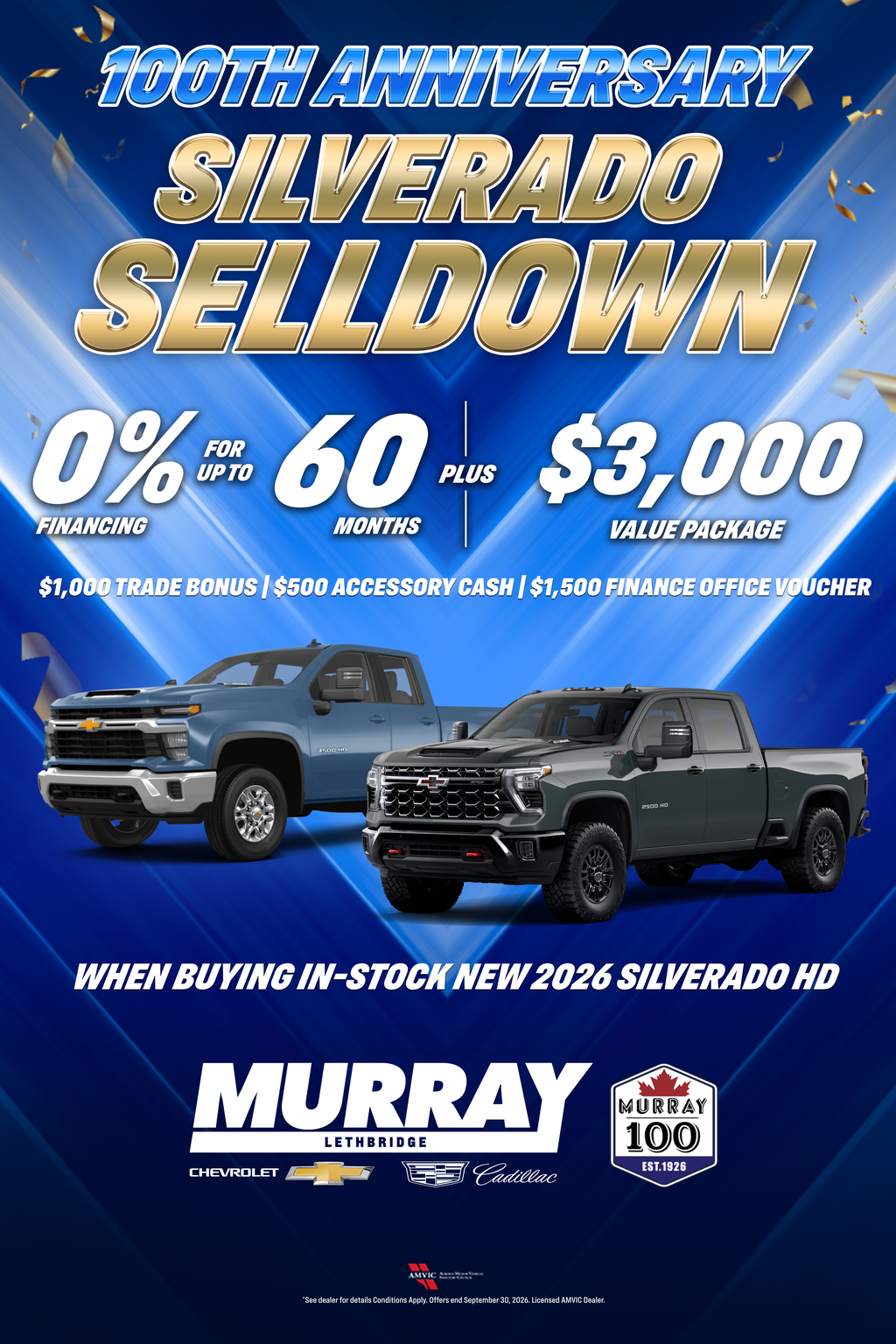 September Silverado HD Selldown