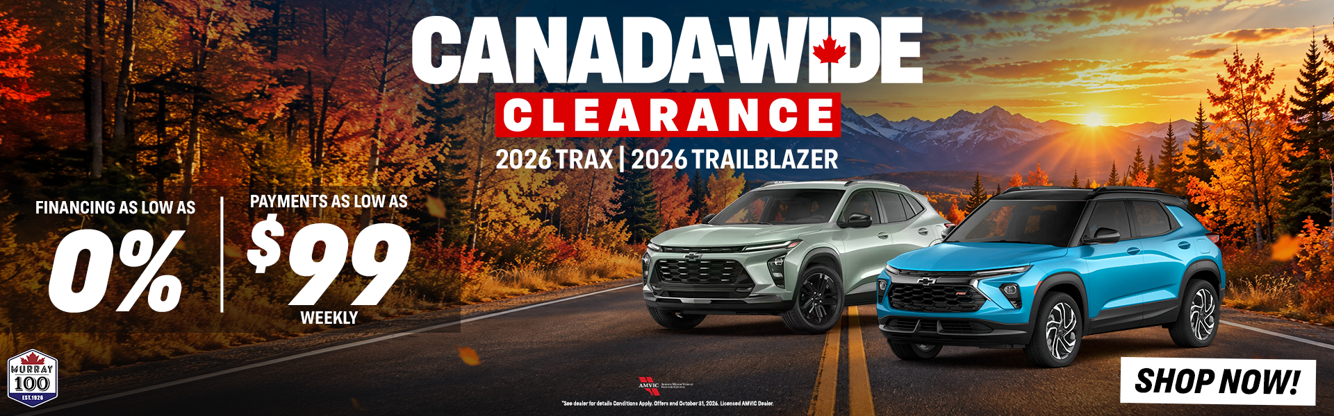 Trax/ Trailblazer Canada Selldown